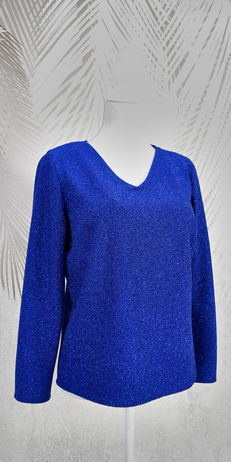 Bluza din lurex Royal Blue