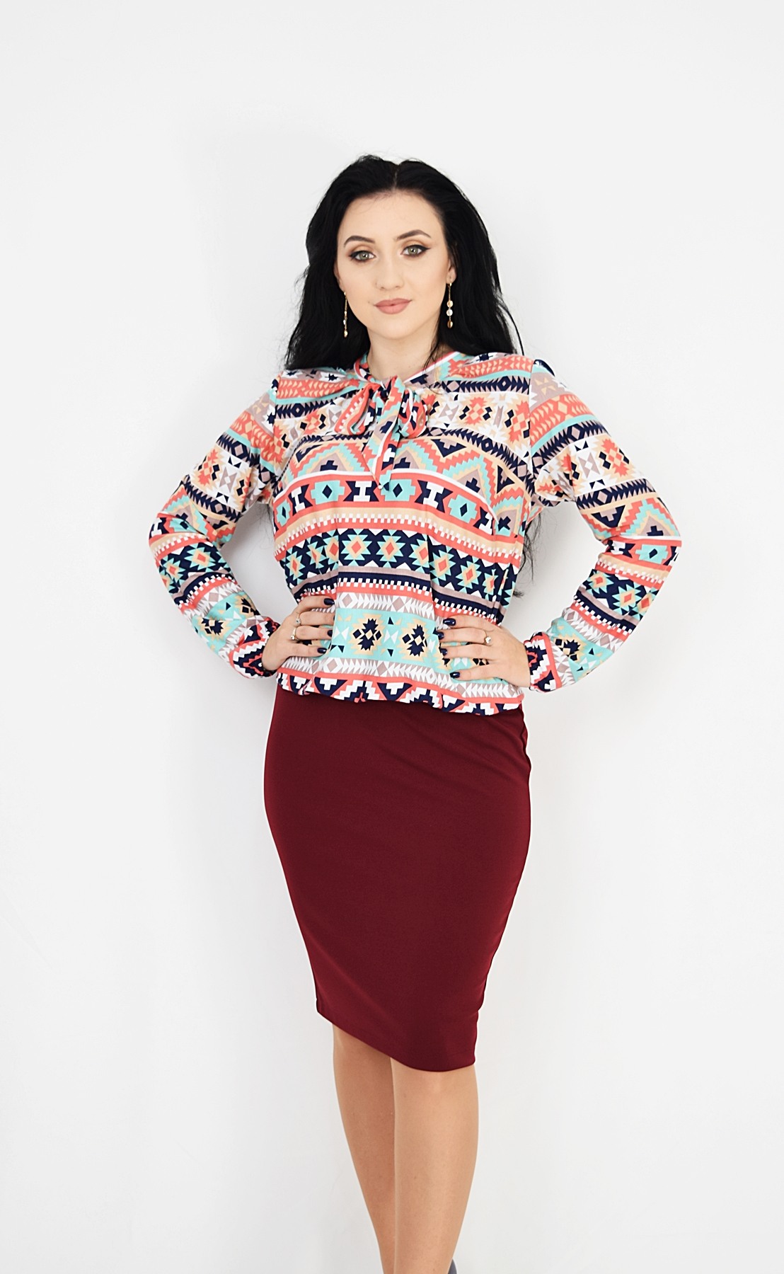 Bluza cu motive Ilinca - 1 | YEO