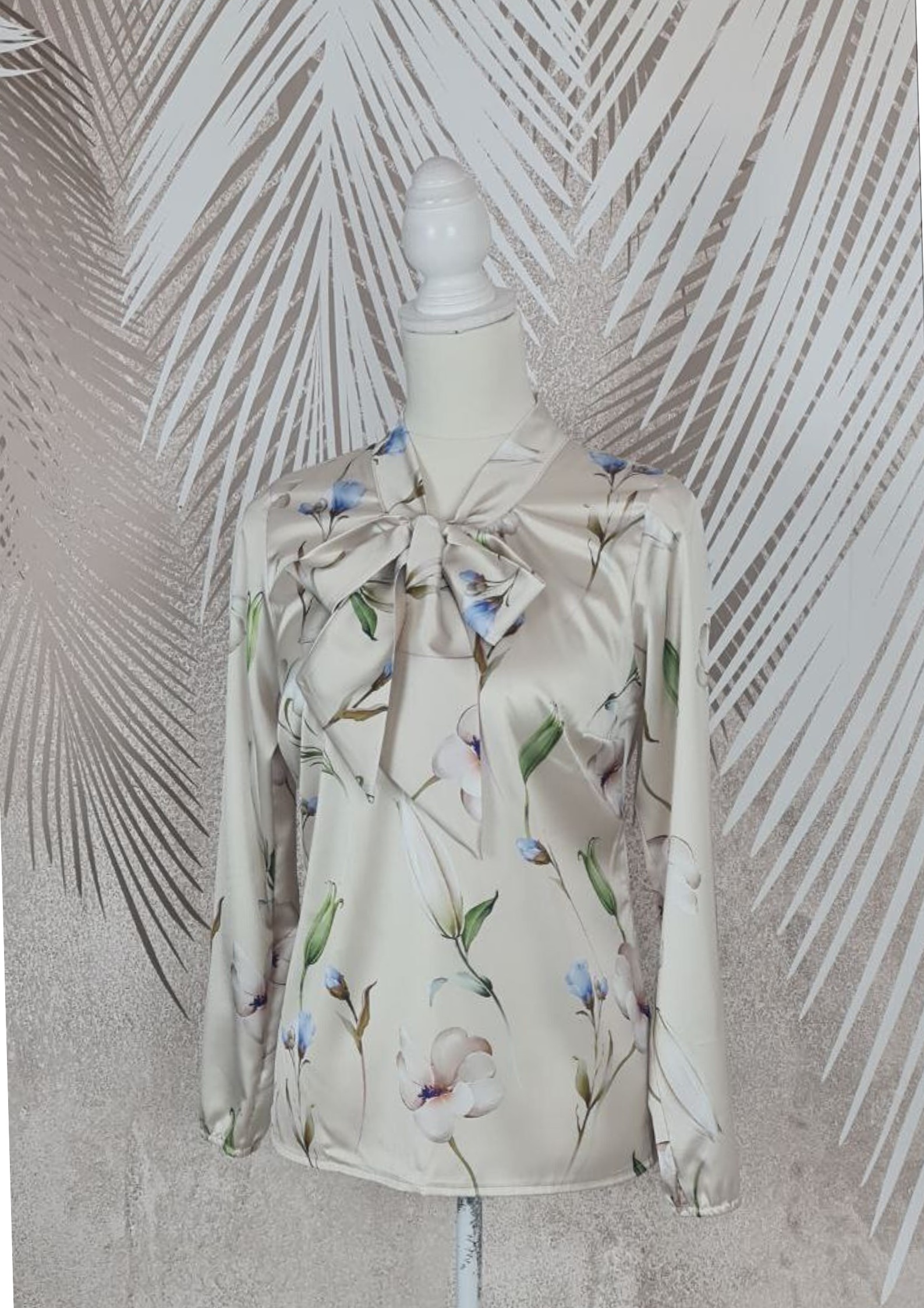 Bluza Amalia cu frunze si flori