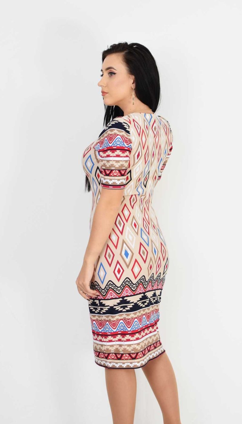 Rochie cu motive traditionale jos