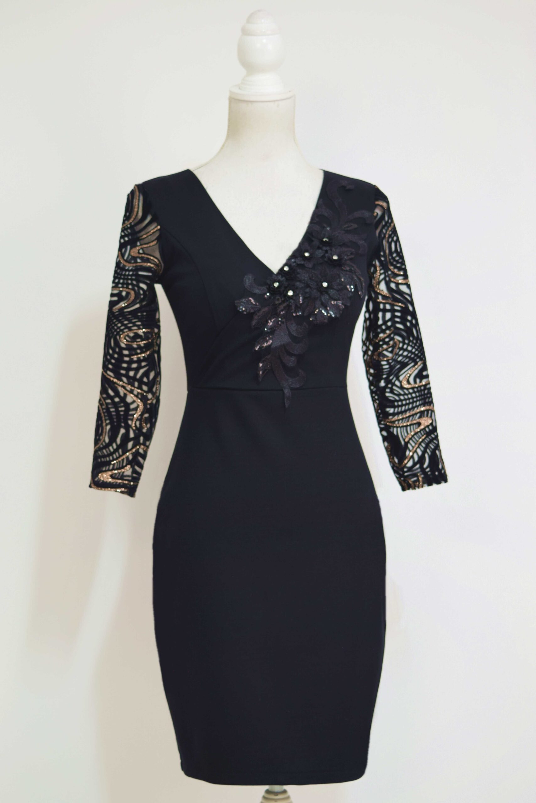 Rochie eleganta neagra Nicola - 5 | YEO