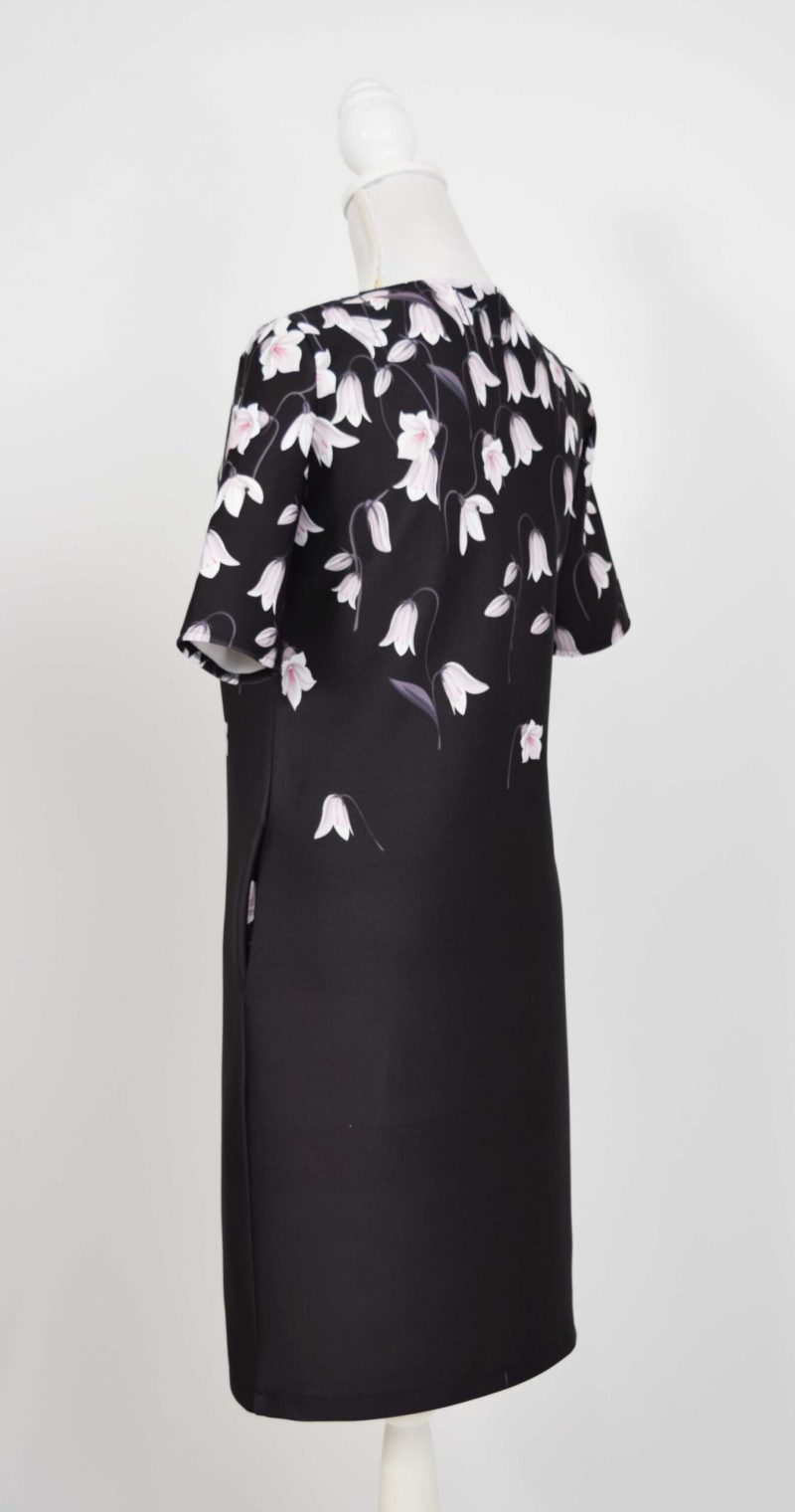 Rochie croi larg cu flori Sofia