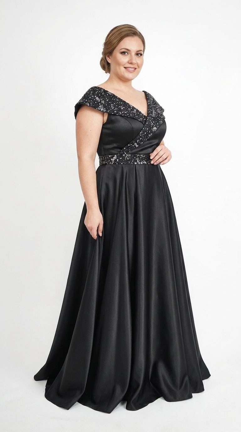 Rochie lunga din tafta cu tulle cu gliter gri Victoria