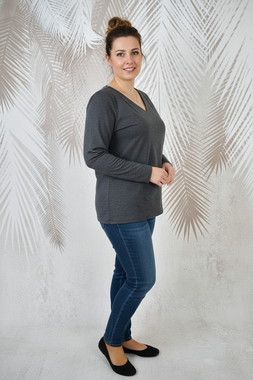 Bluza eleganta Grey