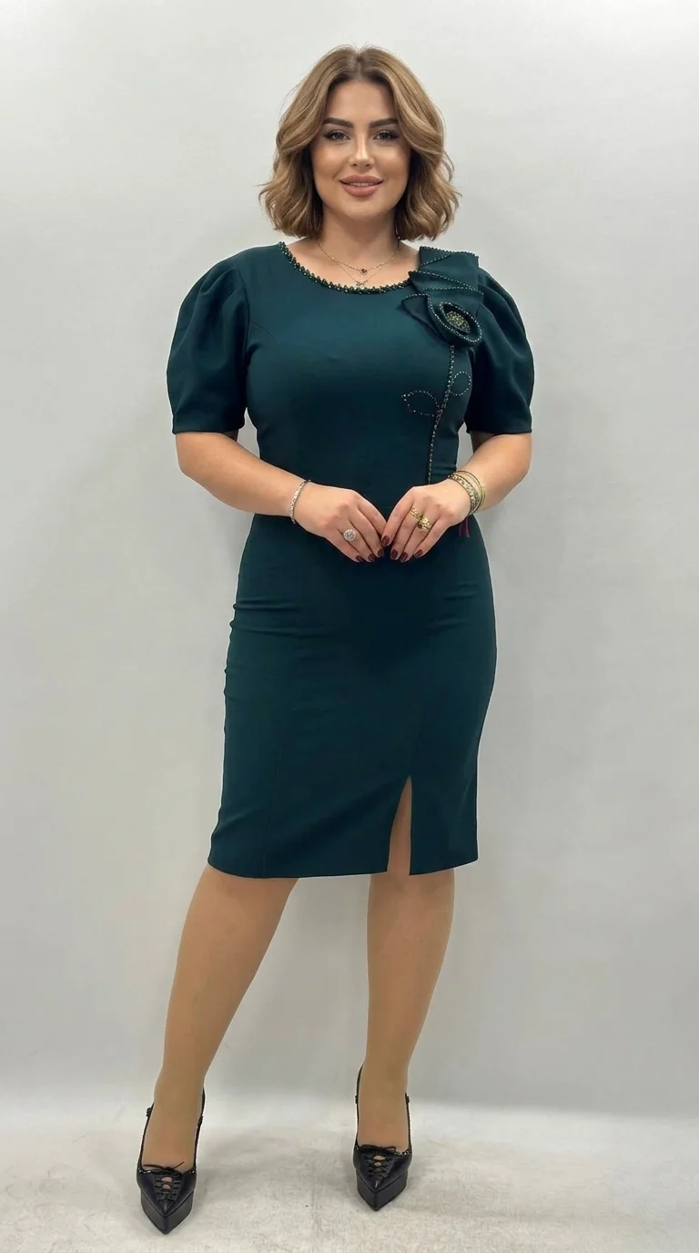 Rochie eleganta verde Aylin