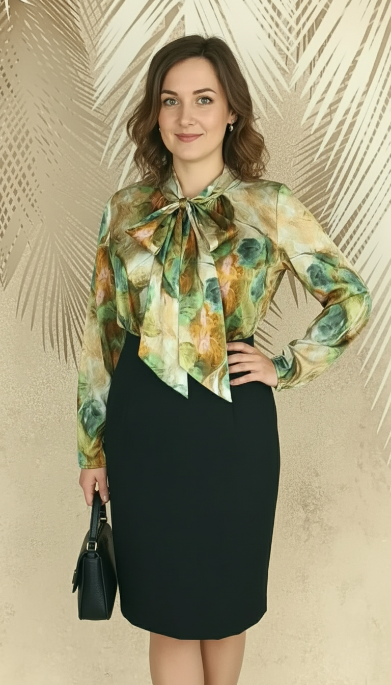 Compleu cardigan si fusta neagra si cu bluza eleganta Smaranda