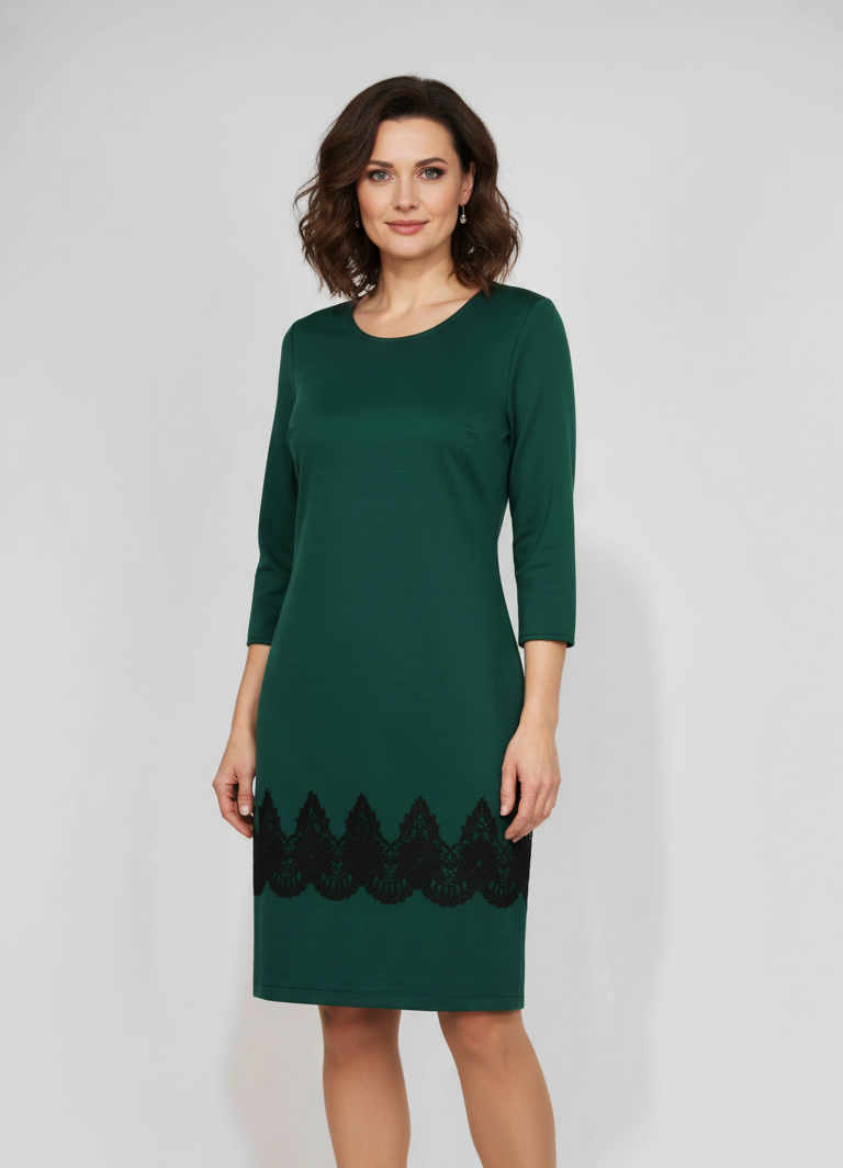 Rochie verde eleganta Petra