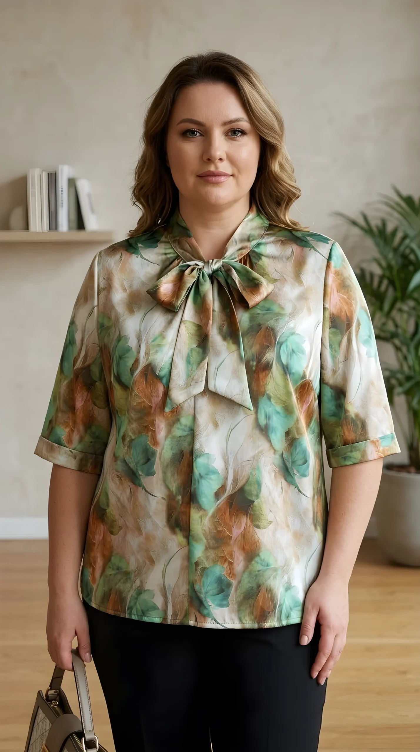 Bluza verde cu maneca scurta Smaranda