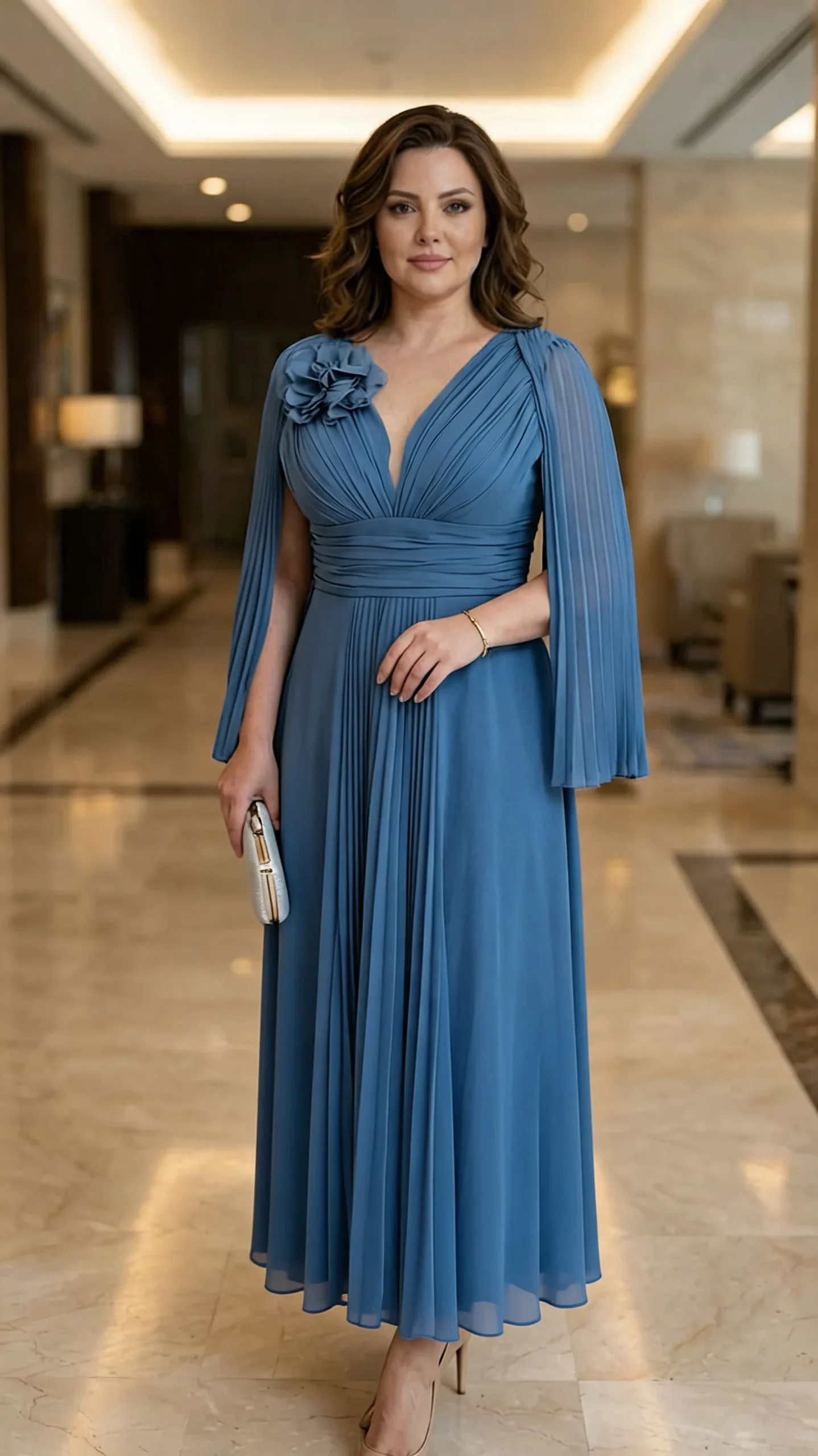 Rochie de ocazie albastru regal Iris