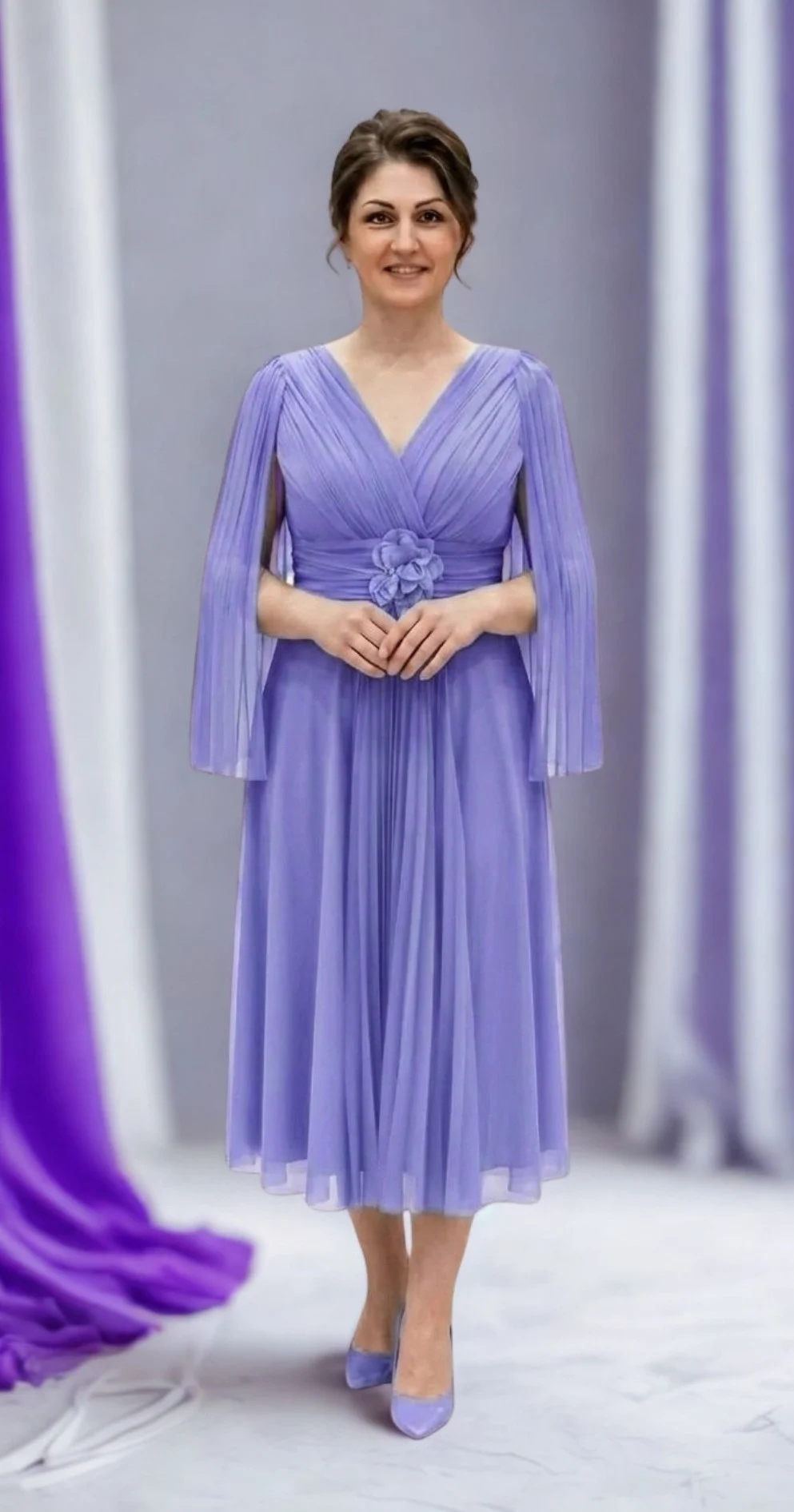 Rochie de ocazie bleo-liliac Iris