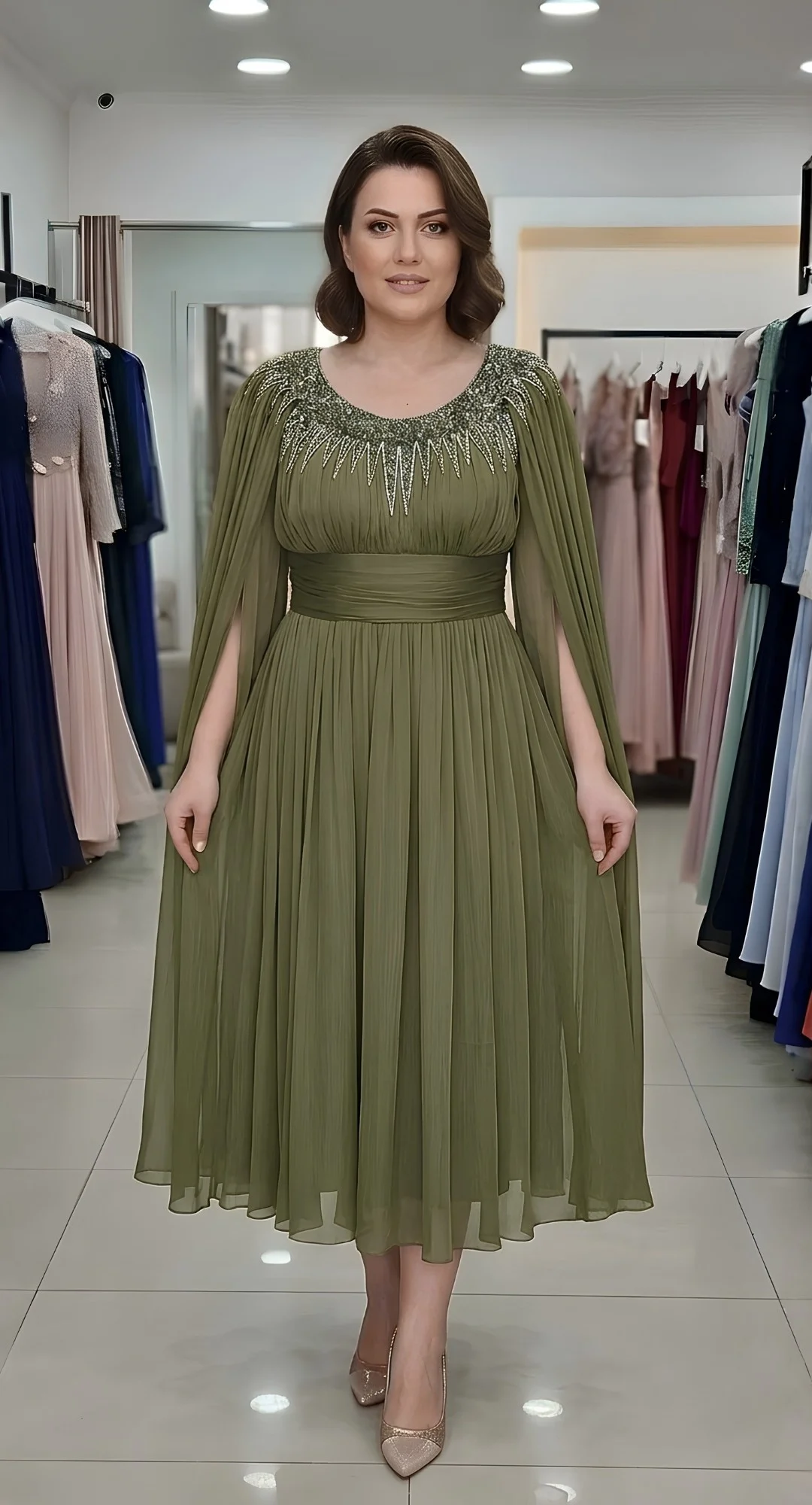 Rochie de ocazie cu accesoriu Olimpia2