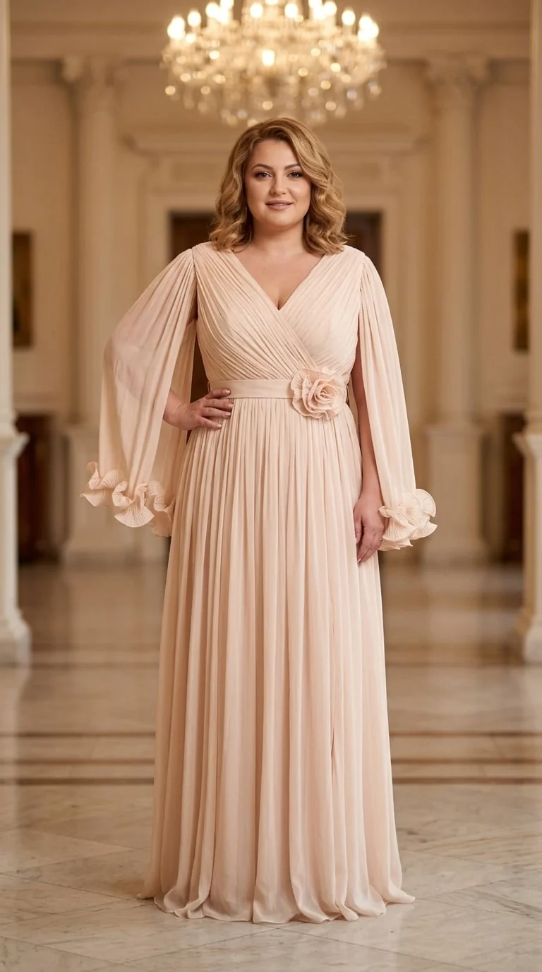 Rochie lunga din voal peliculizat Helen