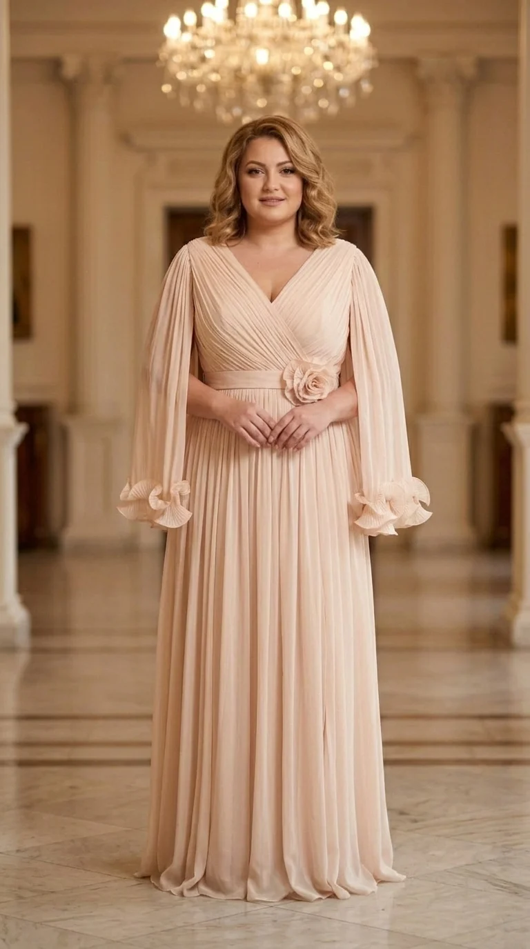 Rochie lunga din voal peliculizat Helen