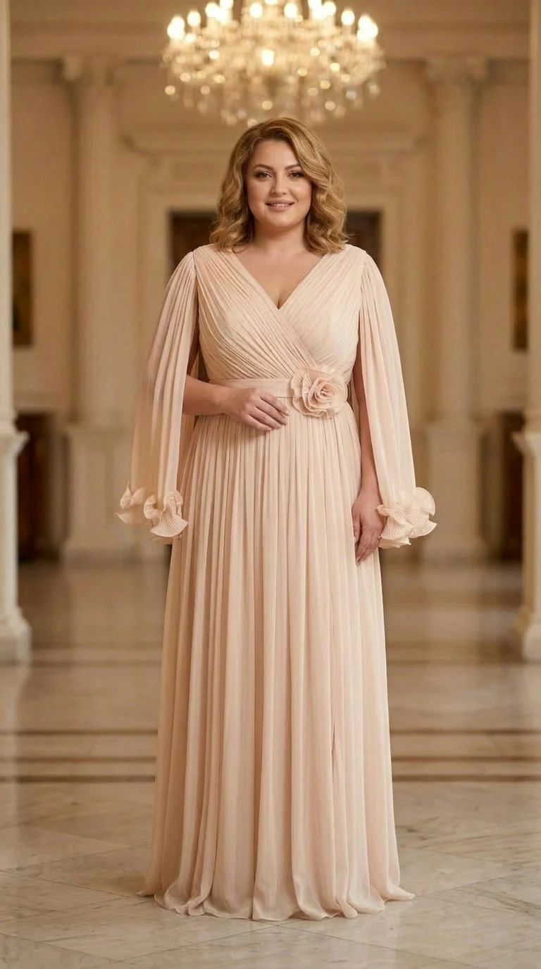 Rochie lunga din voal peliculizat Helen